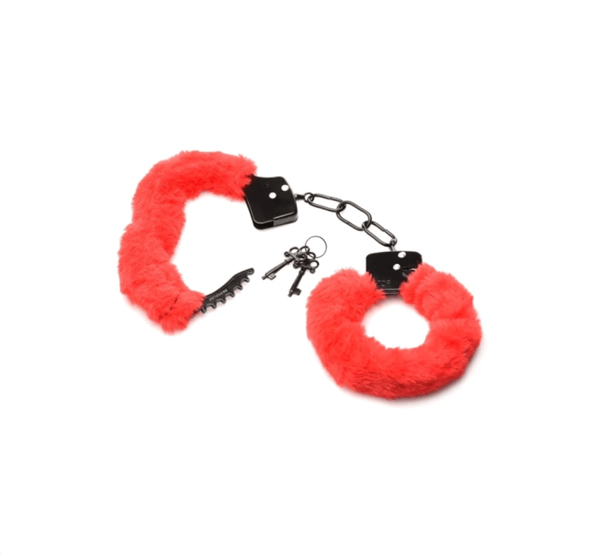 Furry Handcuffs - Red