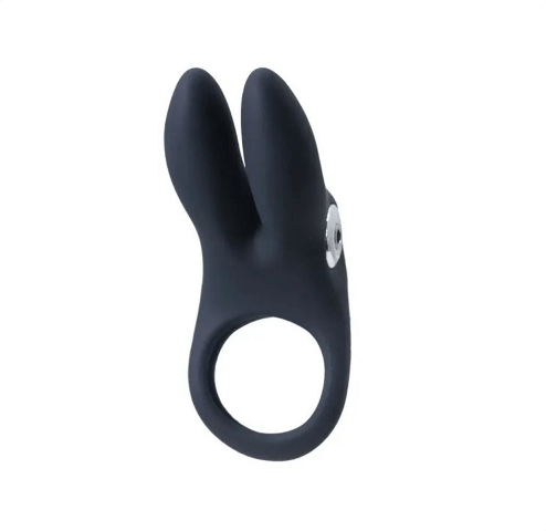 Sexy Bunny Cock Ring - Black