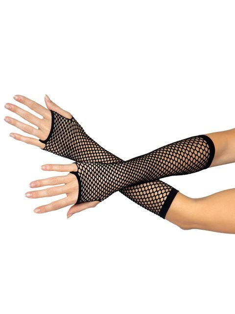 Triangle Net Fingerless Gloves